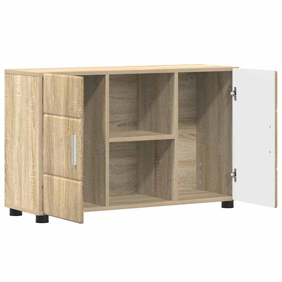 Dressoir Sonoma Eiken 88,5 x 30,5 x 55,5 cm Bewerkt hout
