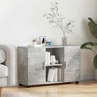 Sideboard FLORIN Concrete Grey 88.5 x 30.5 x 55.5 cm Engineered wood