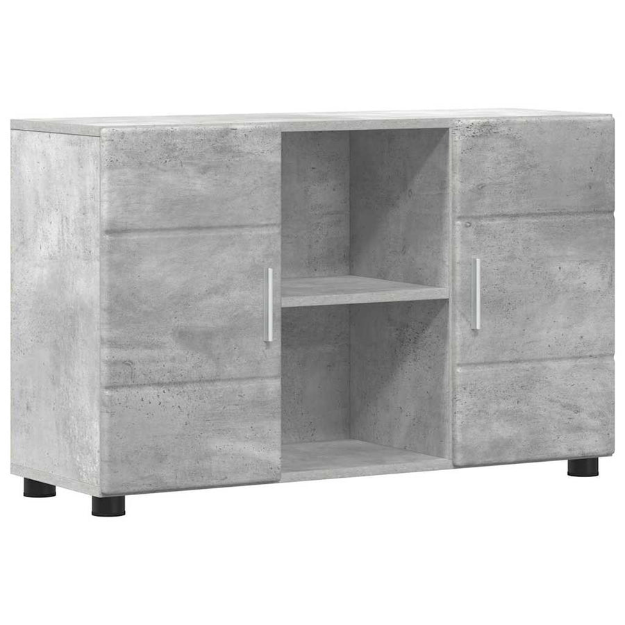 Dressoir Beton Grijs 88,5 x 30,5 x 55,5 cm Bewerkt hout