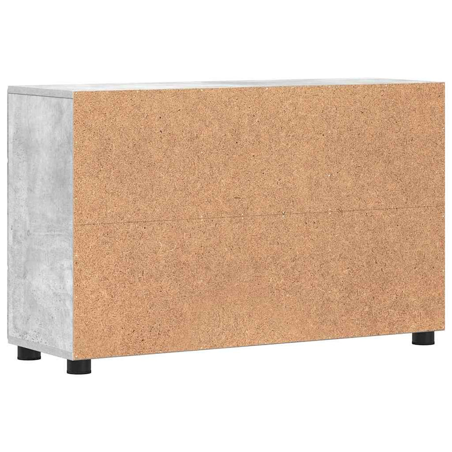 Dressoir Beton Grijs 88,5 x 30,5 x 55,5 cm Bewerkt hout