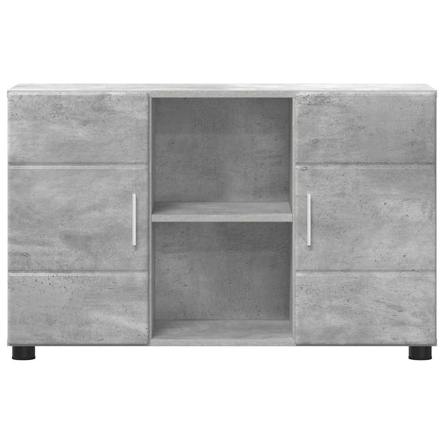 Dressoir Beton Grijs 88,5 x 30,5 x 55,5 cm Bewerkt hout