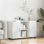 Dressoir hoogglans wit 88,5x30,5x55,5 cm