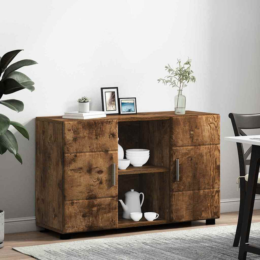 Dressoir Gerookt eiken 88,5 x 30,5 x 55,5 cm Bewerkt hout
