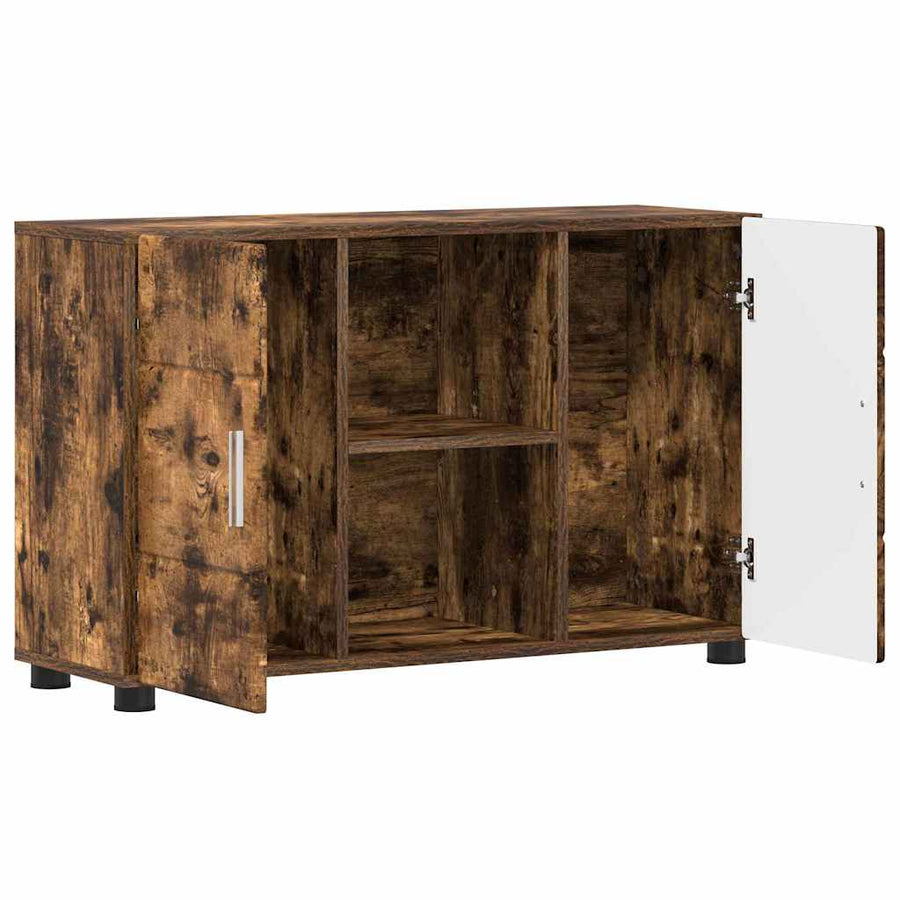 Dressoir Gerookt eiken 88,5 x 30,5 x 55,5 cm Bewerkt hout