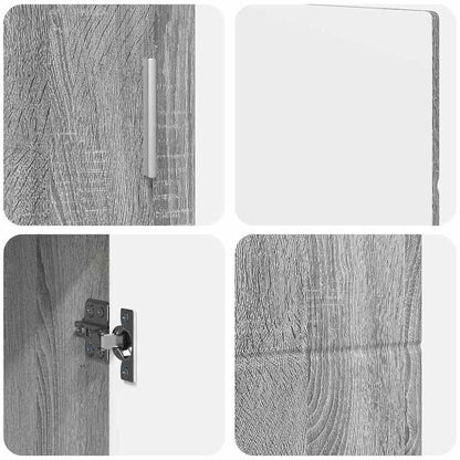 Dressoir Grijs Sonoma 88,5 x 30,5 x 55,5 cm Bewerkt hout