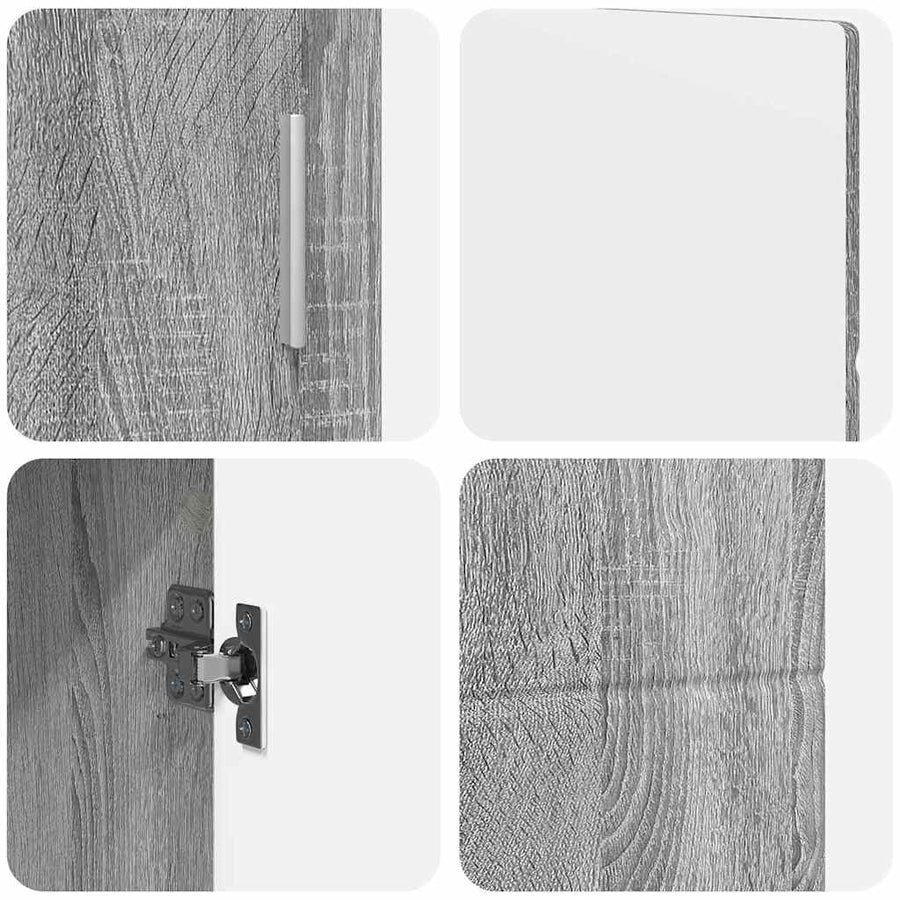Dressoir Grijs Sonoma 88,5 x 30,5 x 55,5 cm Bewerkt hout