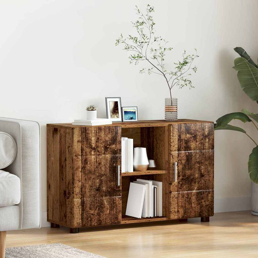 Dressoir met plank Oudhout 88,5 x 30,5 x 55,5 cm Bewerkt hout