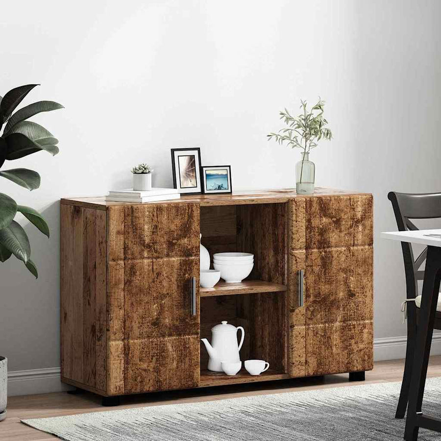 Dressoir met plank Oudhout 88,5 x 30,5 x 55,5 cm Bewerkt hout