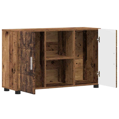 Dressoir met plank Oudhout 88,5 x 30,5 x 55,5 cm Bewerkt hout