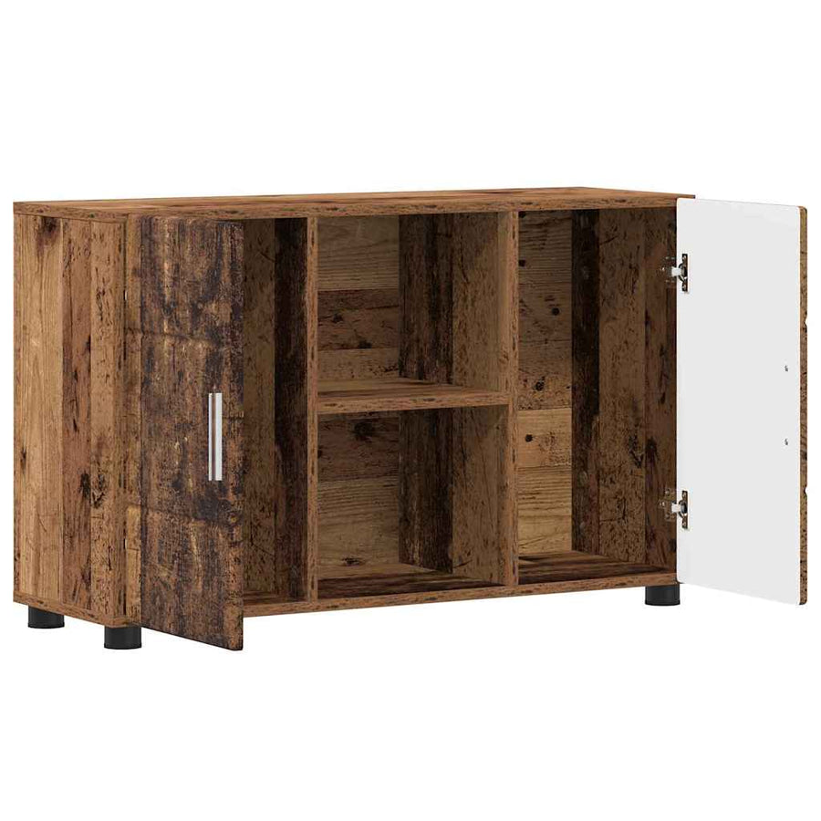 Dressoir met plank Oudhout 88,5 x 30,5 x 55,5 cm Bewerkt hout