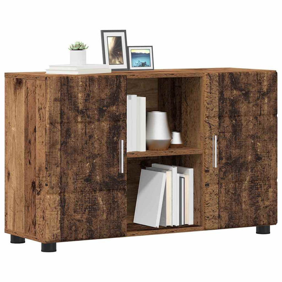 Dressoir met plank Oudhout 88,5 x 30,5 x 55,5 cm Bewerkt hout