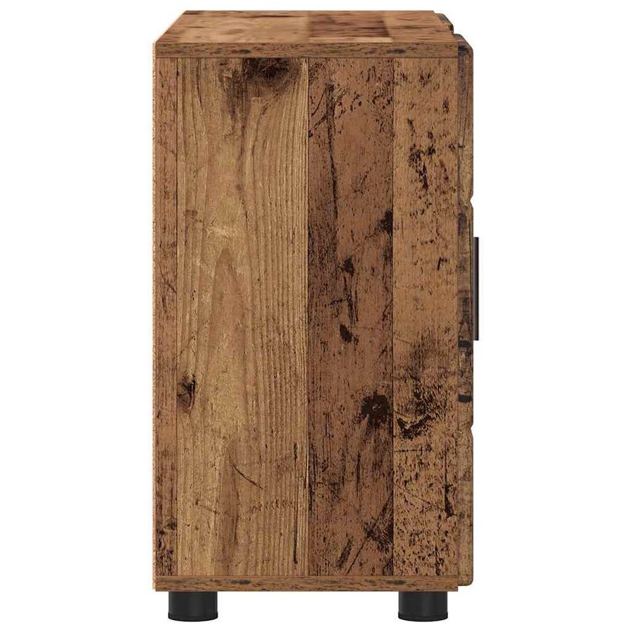 Dressoir met plank Oudhout 88,5 x 30,5 x 55,5 cm Bewerkt hout