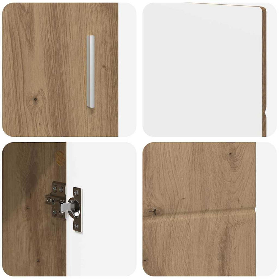 Dressoir Artisan Eiken 88,5 x 30,5 x 55,5 cm Bewerkt hout