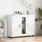 Wooden Cabinet with Storage White 88.5 x 30.5 x 73 cm Engineered Wood