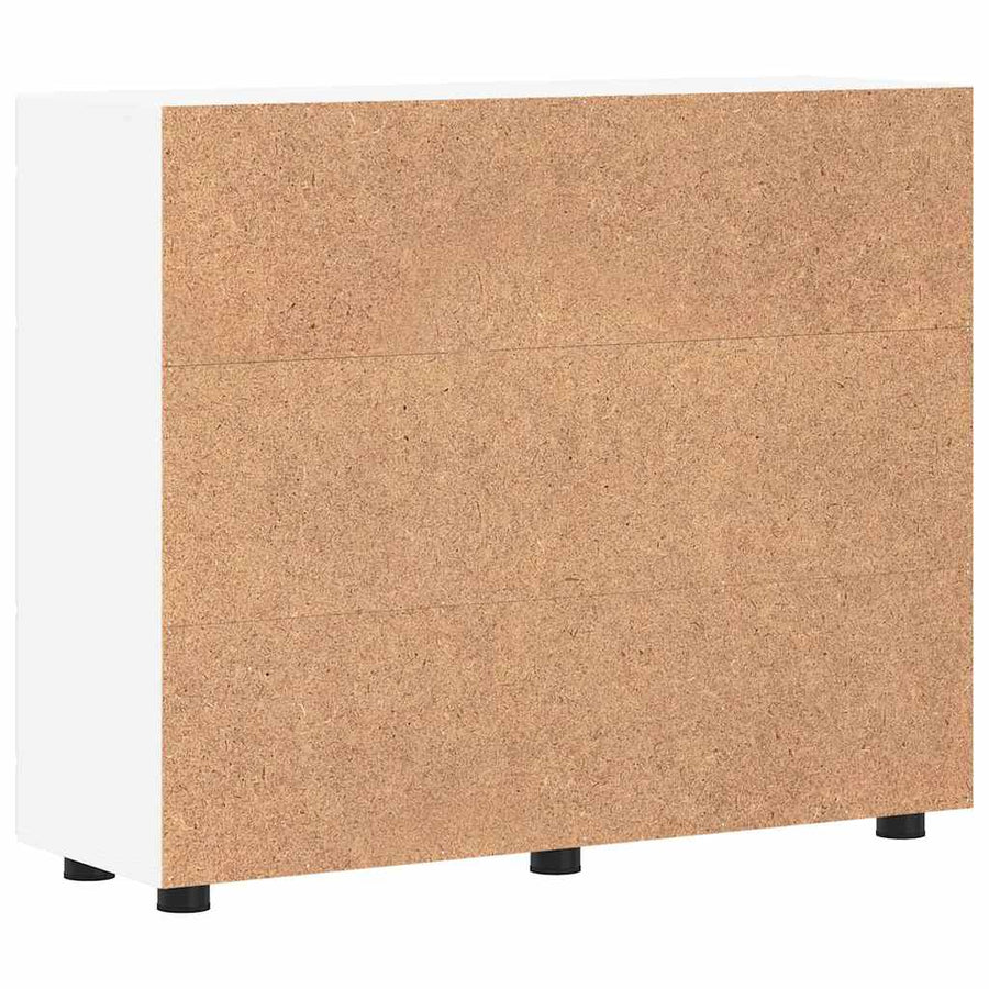 Houten Kast met opslag Wit 88,5 x 30,5 x 73 cm Bewerkt hout