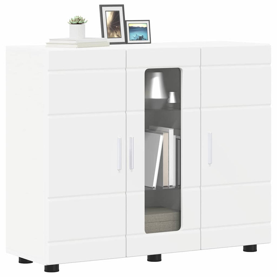 Houten Kast met opslag Wit 88,5 x 30,5 x 73 cm Bewerkt hout