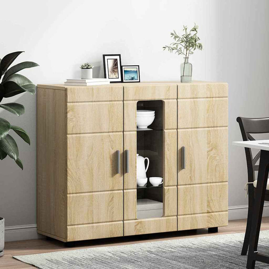 Houten Kast Sonoma Eiken 88,5 x 30,5 x 73 cm Bewerkt hout