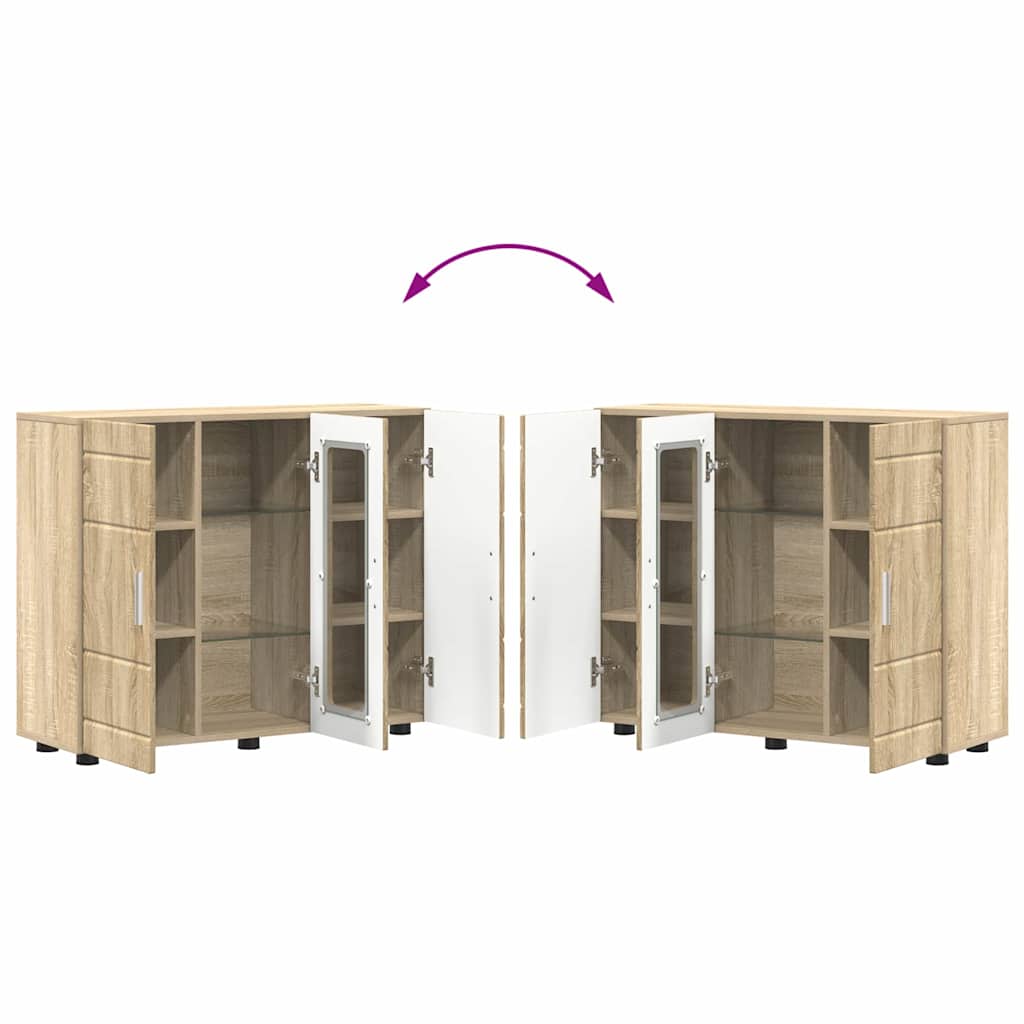 Houten Kast Sonoma Eiken 88,5 x 30,5 x 73 cm Bewerkt hout