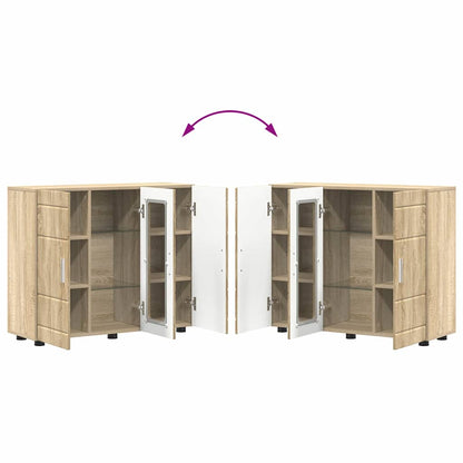 Houten Kast Sonoma Eiken 88,5 x 30,5 x 73 cm Bewerkt hout