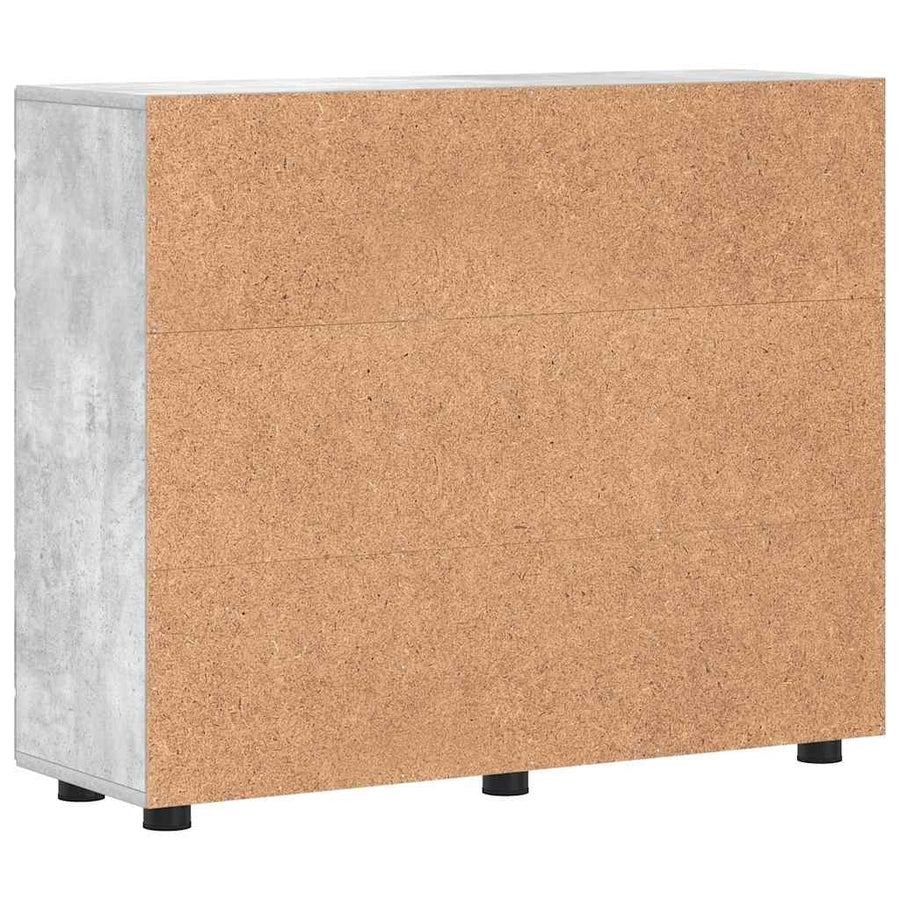 Houten Kast Beton Grijs 88,5 x 30,5 x 73 cm Bewerkt hout