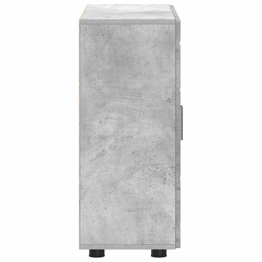 Houten Kast Beton Grijs 88,5 x 30,5 x 73 cm Bewerkt hout