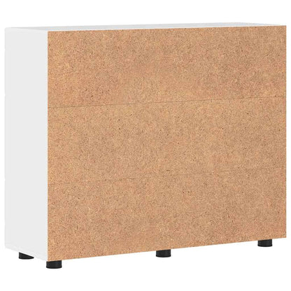 Houten Kast Hoogglans wit 88,5 x 30,5 x 73 cm Bewerkt hout