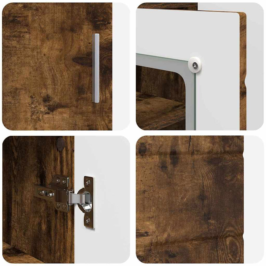 Houten Kast Gerookt eiken 88,5 x 30,5 x 73 cm Bewerkt hout