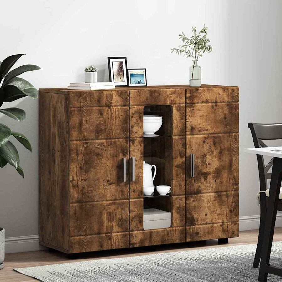 Houten Kast Gerookt eiken 88,5 x 30,5 x 73 cm Bewerkt hout