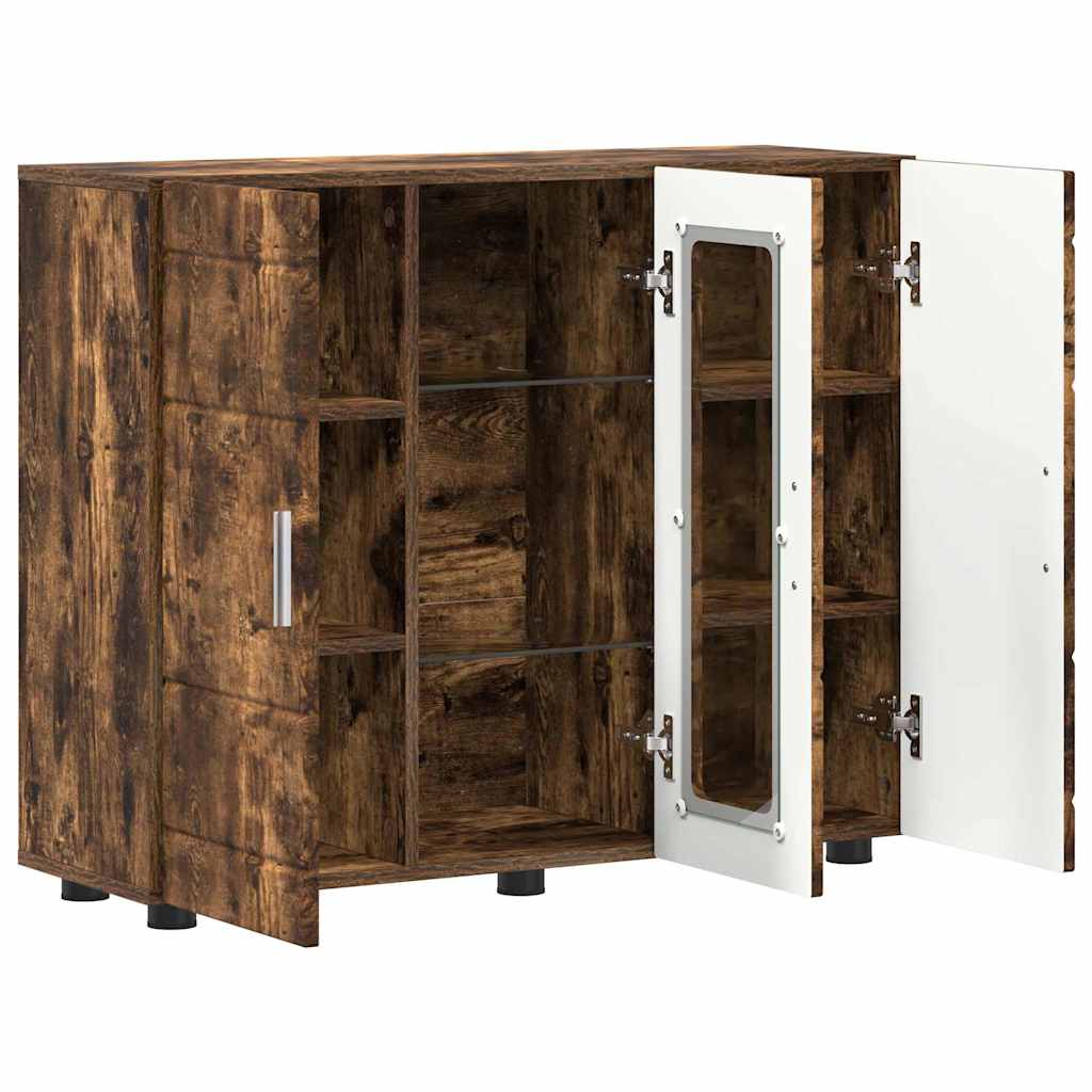 Houten Kast Gerookt eiken 88,5 x 30,5 x 73 cm Bewerkt hout