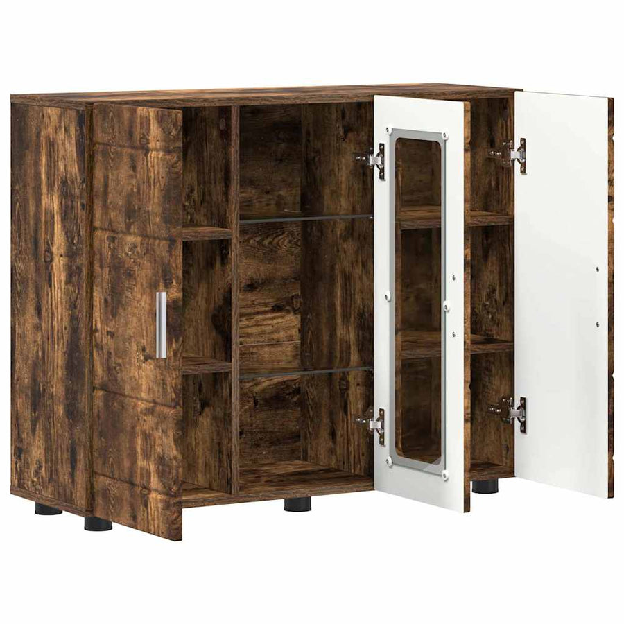 Houten Kast Gerookt eiken 88,5 x 30,5 x 73 cm Bewerkt hout