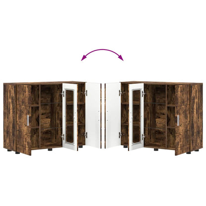 Houten Kast Gerookt eiken 88,5 x 30,5 x 73 cm Bewerkt hout