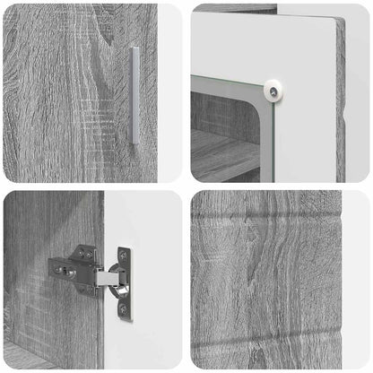 Houten Kast Grijs Sonoma 88,5 x 30,5 x 73 cm Bewerkt hout