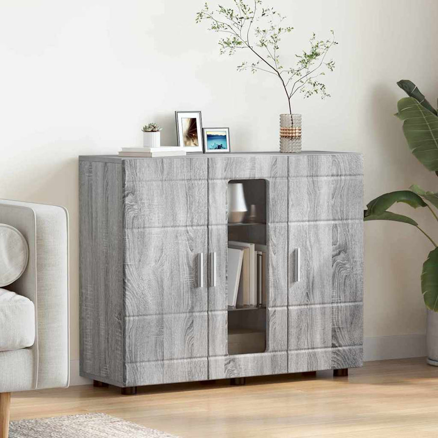Houten Kast Grijs Sonoma 88,5 x 30,5 x 73 cm Bewerkt hout