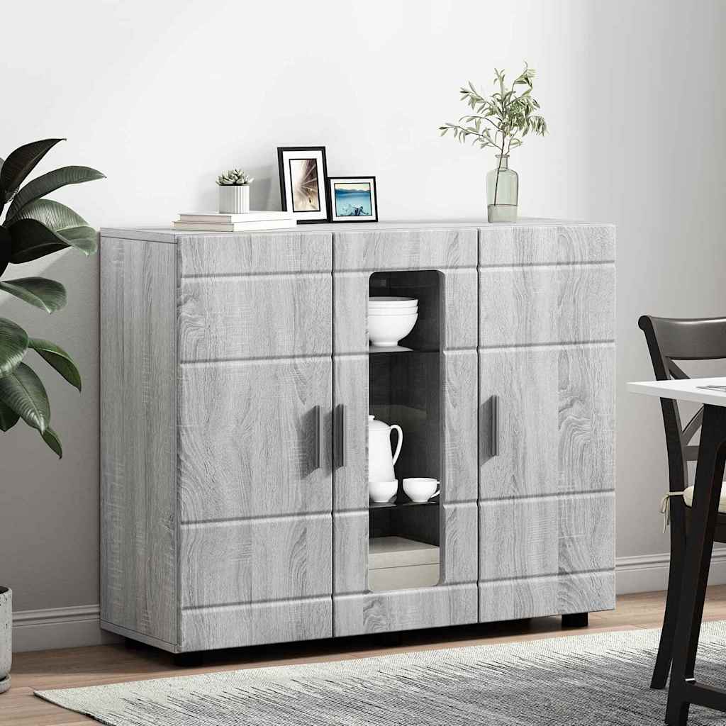 Houten Kast Grijs Sonoma 88,5 x 30,5 x 73 cm Bewerkt hout