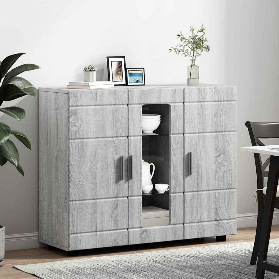 Houten Kast Grijs Sonoma 88,5 x 30,5 x 73 cm Bewerkt hout