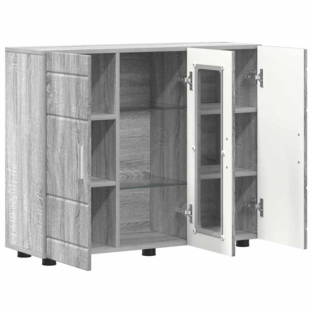 Houten Kast Grijs Sonoma 88,5 x 30,5 x 73 cm Bewerkt hout