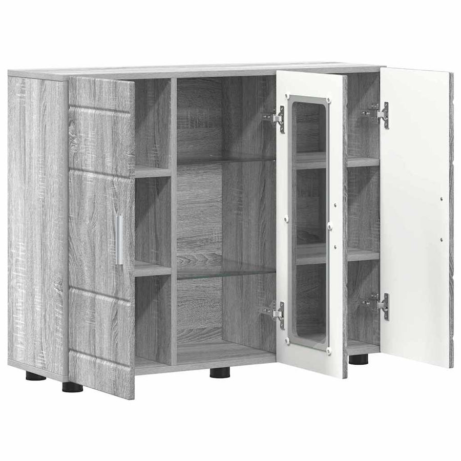 Houten Kast Grijs Sonoma 88,5 x 30,5 x 73 cm Bewerkt hout