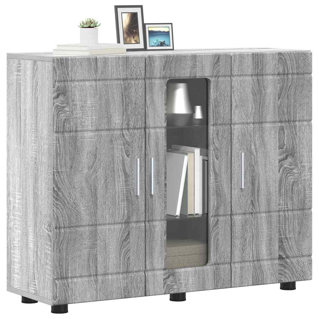Houten Kast Grijs Sonoma 88,5 x 30,5 x 73 cm Bewerkt hout