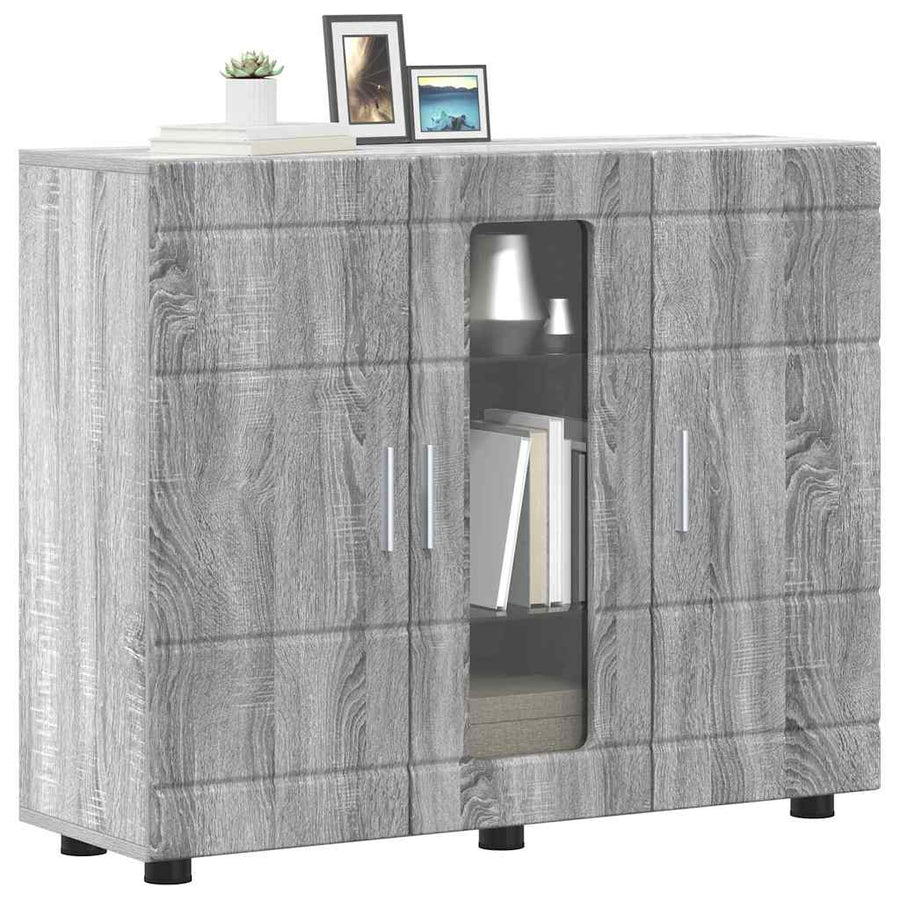 Houten Kast Grijs Sonoma 88,5 x 30,5 x 73 cm Bewerkt hout