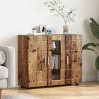 Houten kast 88,5x30,5x73 cm oudhout bewerkt hout