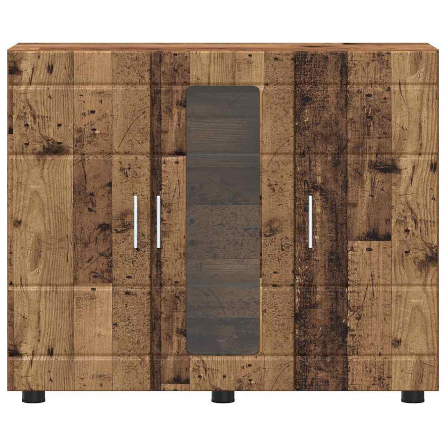 Houten Kast met opslag Oudhout 88,5 x 30,5 x 73 cm Bewerkt hout