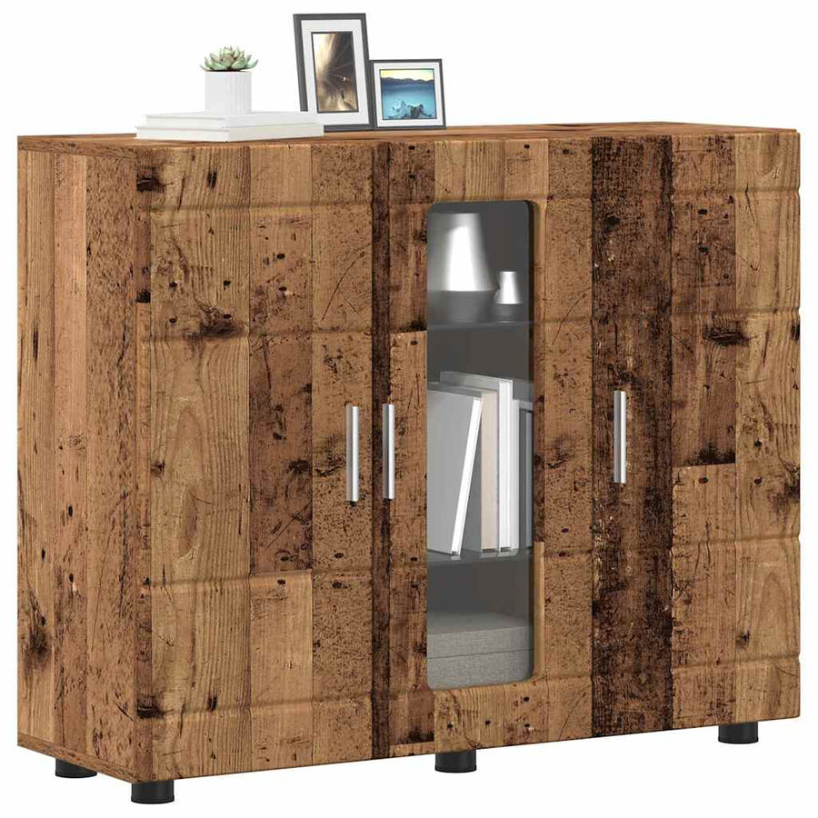 Houten Kast met opslag Oudhout 88,5 x 30,5 x 73 cm Bewerkt hout