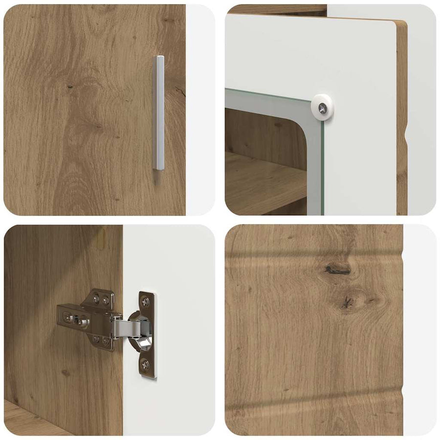 Houten Kast Artisan Eiken 88,5 x 30,5 x 73 cm Bewerkt hout