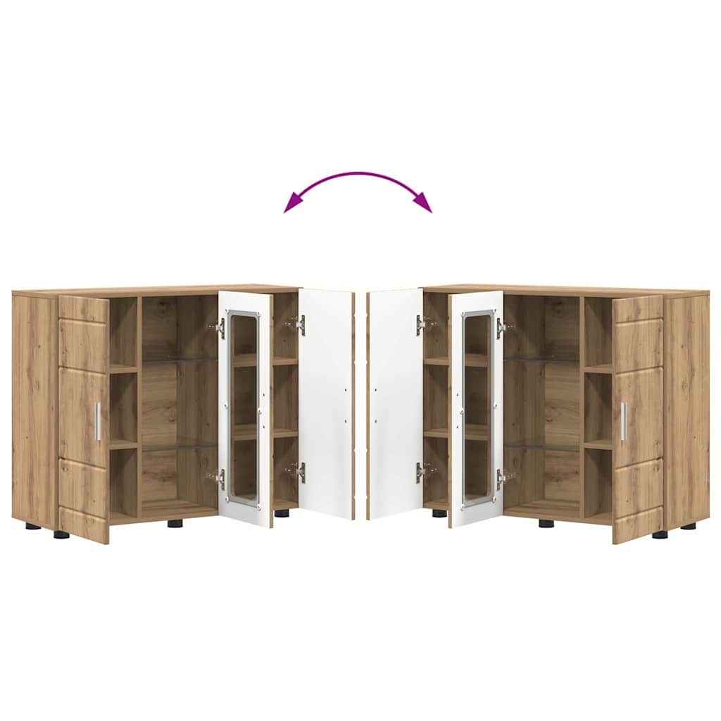 Houten Kast Artisan Eiken 88,5 x 30,5 x 73 cm Bewerkt hout