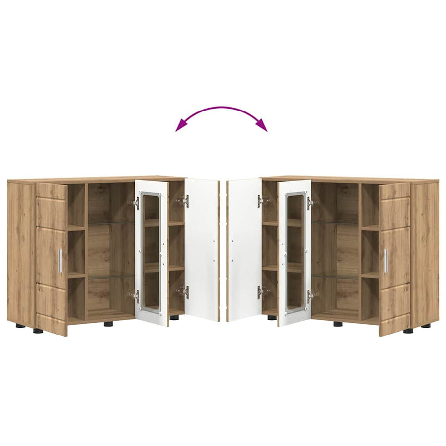 Houten Kast Artisan Eiken 88,5 x 30,5 x 73 cm Bewerkt hout