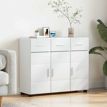 Dressoir met plank Wit 88,5 x 30,5 x 73 cm Bewerkt hout