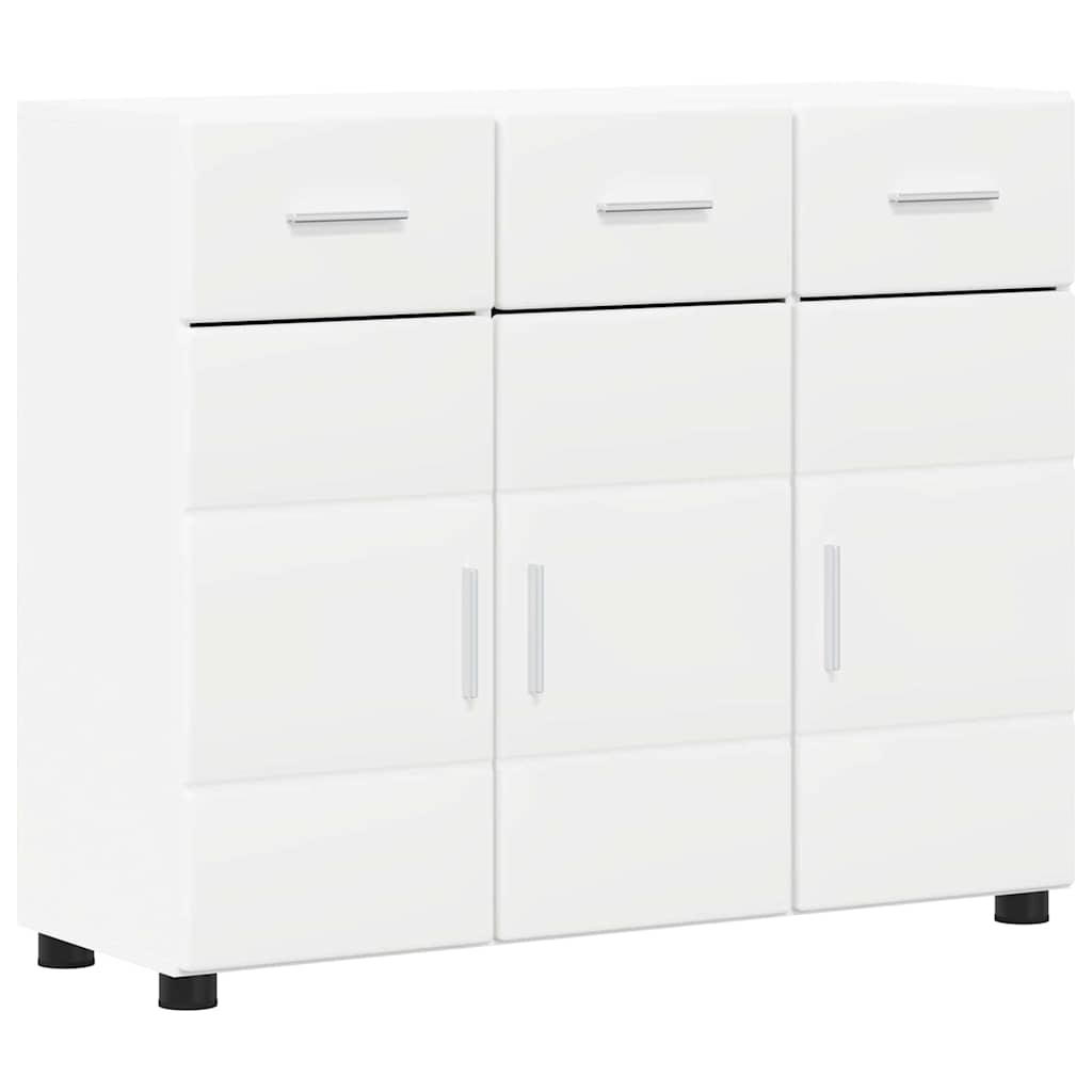 Dressoir met plank Wit 88,5 x 30,5 x 73 cm Bewerkt hout
