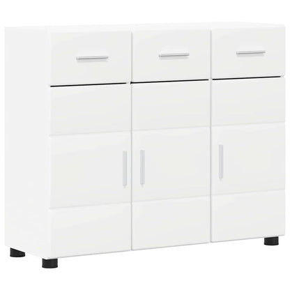 Dressoir met plank Wit 88,5 x 30,5 x 73 cm Bewerkt hout