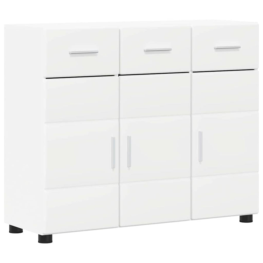 Dressoir met plank Wit 88,5 x 30,5 x 73 cm Bewerkt hout
