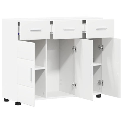 Dressoir met plank Wit 88,5 x 30,5 x 73 cm Bewerkt hout